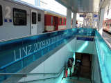 Linz09 brandet den Linzer Hauptbahnhof