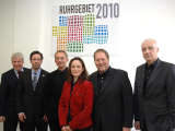 Knstlerische Direktoren und Geschftsfhrung der Ruhr 2010 GmbH. Scheytt, Sloane, Petzinka, Sevindim, Gorny, Pleitgen 