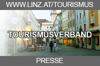 Bildmotiv: Linzer Altstadt. Link zur Presseseite auf www.linz.at/tourismus.